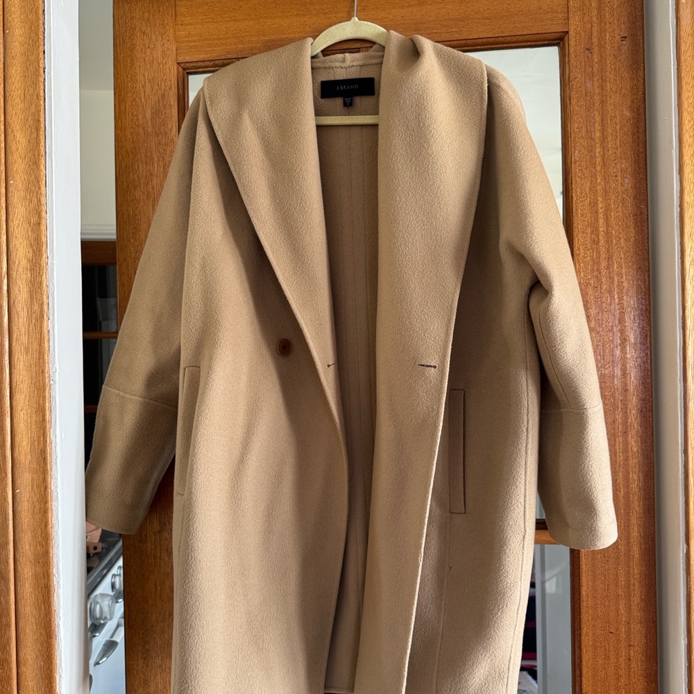 J Brand Cocoon Coat in Camel